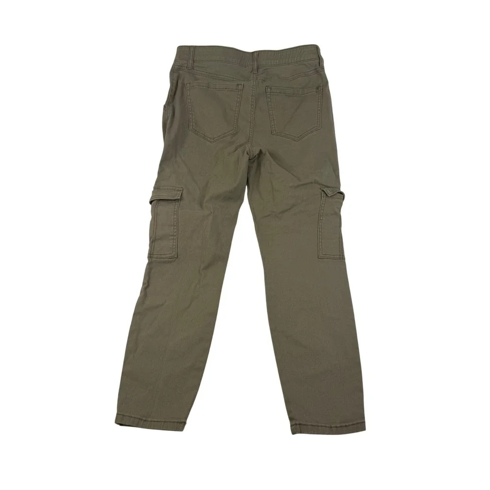 Sincerely Jules Womens Olive Green Stretch Cotton Pull On Cargo Pants Size L - Picture 2 of 8